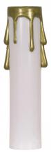 Satco Products Inc. 90/372 - Plastic Drip Candle Cover; White Plastic With Gold Drip; 13/16&#34; Inside Diameter; 7/8&#34;