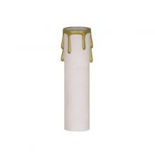 Satco Products Inc. 90/373 - Plastic Drip Candle Cover; White Plastic With Gold Drip; 1-3/16&#34; Inside Diameter; 1-1/4&#34;