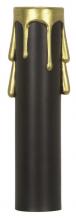 Satco Products Inc. 90/374 - Plastic Drip Candle Cover; Black Plastic With Gold Drip; 13/16&#34; Inside Diameter; 7/8&#34;