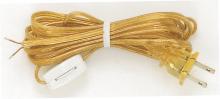 Satco Products Inc. 90/723 - 8 Ft. Cord Sets with Line Switches All Cord Sets - Molded Plug Tinned tips 3/4&#34; Strip with