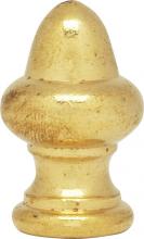Satco Products Inc. 90/837 - Acorn Finial; 1-1/2&#34; Height; 1/8 IP; Burnished And Lacquered