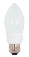 Satco Products Inc. S7315 - 5 Watt; B11 Compact Fluorescent; 4100K; 82 CRI; Medium base; 120 Volt