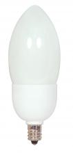 Satco Products Inc. S7319 - 7 Watt; B11 Compact Fluorescent; 5000K; 82 CRI; Candelabra base; 120 Volt