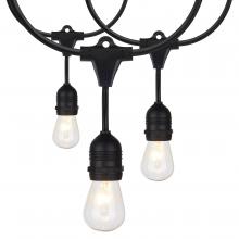 Satco Products Inc. S8035 - 24Ft; Incandescent String Light; Includes 12-S14 bulbs; 120 Volts