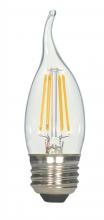 Satco Products Inc. S9264 - Discontinued - 4.5 Watt CA11 LED; Clear; Medium base; 2700K; 450 Lumens; 120 Volt