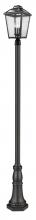 Z-Lite 539PHBR-518P-BK - 3 Light Outdoor Post Mounted Fixture
