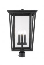 Z-Lite 571PHXLR-BK - 3 Light Outdoor Post Mount Fixture