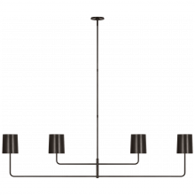 Visual Comfort & Co. Signature Collection BBL 5087BZ-BZ - Go Lightly 70&#34; Four Light Linear Chandelier