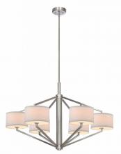 Dolan Designs 1882-09 - Monaco 6Lt Large Chandelier Satin Nickel