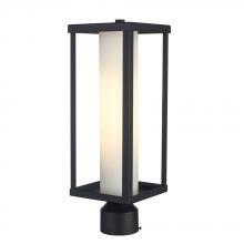 Trans Globe 51463 BK - 1LT POST TOP-17.75&#34; TALL FROST