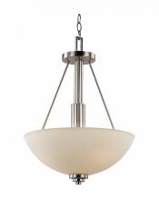 Trans Globe 70528 BN - Mod Pod 3-Light Glass Bowl Pendant