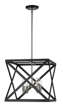 Trans Globe 71055 BK/BN - Ackerman 13&#34; Cage Pendant