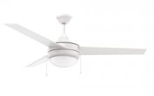 Trans Globe F-1023 WH - 2LT FAN-E26-3 BLADES-WH-1/2&#34; ROD