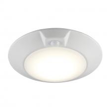 Trans Globe LED-40030-MS WH - 7.5&#34; DISK-14W-5CCT-MOTION SENSOR-WH