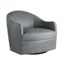 Arteriors Home 8142 - Delfino Chair Anchor Grey Leather Swivel