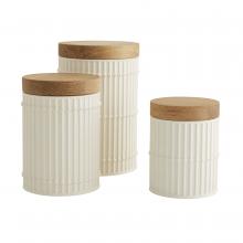 Arteriors Home DW1000 - Palm Canisters, Set of 3