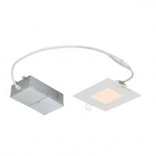 Westinghouse 5186000 - 10W Slim Square Recessed LED Downlight 4&#34; Dimmable 2700K, 120 Volt, Box