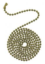 Westinghouse 7706400 - 3 Ft. Beaded Chain with Connector Antique Brass Finish