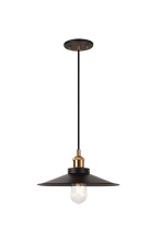 Matteo Lighting C46112AGBK - Bulstrode's Workshop Aged Gold Brass Pendant