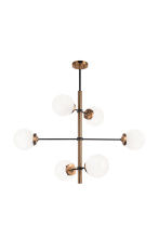 Matteo Lighting C78106AGOP - Enchant Aged Gold Brass Pendant