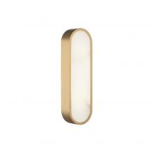 Matteo Lighting W05916AG - 1 LT 16&#34;W &#34;Marblestone&#34; Aged Gold Wall Sconce