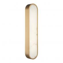 Matteo Lighting W05922AG - 1 LT 22&#34;W &#34;Marblestone&#34; Aged Gold Wall Sconce
