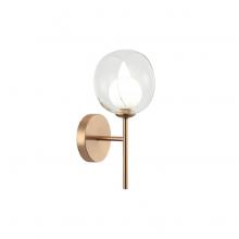 Matteo Lighting W60601AGCL - Delcia Aged Gold Brass Wall Sconce