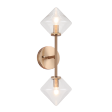 Matteo Lighting W81742AGCL - Novo Aged Gold Brass Wall Sconce