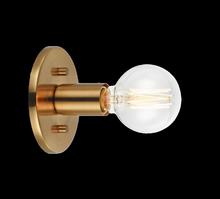 Matteo Lighting WX54911AG - Kasa Aged Gold Brass Wall Sconce / Ceiling Mount