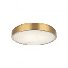 Matteo Lighting X05915AG - 15&#34; Diam &#34; Marblestone&#34; Aged Gold Ceiling Mount