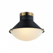 Matteo Lighting X66303MBAG - Notting Matte Black & Aged Gold Brass Ceiling Mount