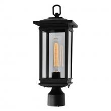 CWI Lighting 0422PT7-1-101 - Oakwood 1 Light Outdoor Black Lantern Head