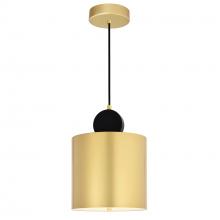 CWI Lighting 1156P9-625 - Saleen LED Mini Pendant With Sun Gold & Black Finish