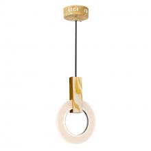 CWI Lighting 1214P8-1-236 - Anello LED Mini Pendant With White Oak Finish