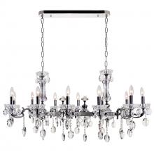 CWI Lighting 2016P46C-12 - Flawless 12 Light Up Chandelier With Chrome Finish