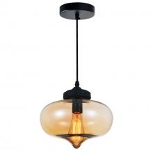 CWI Lighting 5570P11 - Amber - Glass 1 Light Down Mini Pendant With Amber Finish