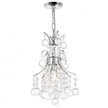 CWI Lighting 8012P8C - Princess 1 Light Mini Chandelier With Chrome Finish