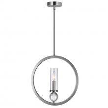 CWI Lighting 9951P15-1-606 - Elton 1 Light Pendant With Satin Nickel Finish