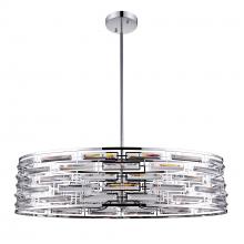 CWI Lighting 9975P39-8-601 - Petia 8 Light Drum Shade Island Light With Chrome Finish