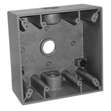 APPOZGCOMM WSM250 - 2 GANG BOX 3 1/2 IN HUBS