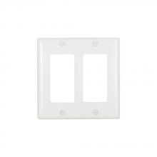 Eaton Wiring Devices 2152W-BOX - Wallplate 2G Decorator Thermoset Std WH