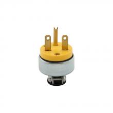 Eaton Wiring Devices 2866-BOX - Plug 15A 250V 2P3W Str Vinyl/Armored YL