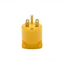 Eaton Wiring Devices 4866-BOX - Plug 15A 250V 2P3W Vinyl Str YL