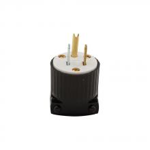 Eaton Wiring Devices 5266 - Plug 15A 125V 2P3W Str Poly BW