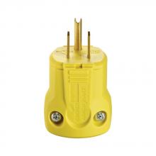 Eaton Wiring Devices AH5965Y - Plug 15A 125V 2P3W Str QuickGrip YL