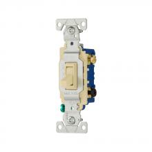 Eaton Wiring Devices 1303-7VBXSPL - Switch Toggle 3-Way 15A 120V Grd IV