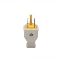Eaton Wiring Devices SA399W - Plug 15A 125V 2P3W Str Thermoplastic WH