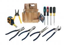 Ideal Industries 10-459 - Tool Kit w/ Pouch - Standard Leather