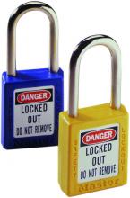 Ideal Industries 44-918 - Padlock,Ideal,Lockout,Xenoy BDY Lock,YEL,1-1/2 I