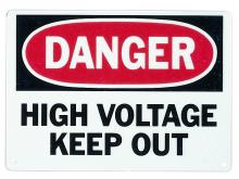 Ideal Industries 44-880 - Safety Sign,Ideal,LGND: Danger - High Voltage -